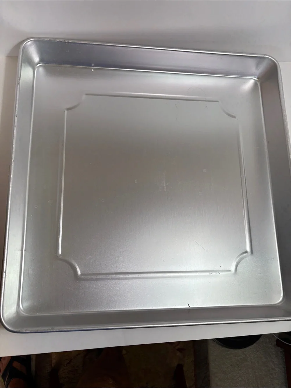 Wilton Silver Square Cake Pan Set - 3 Piece Nesting Pans